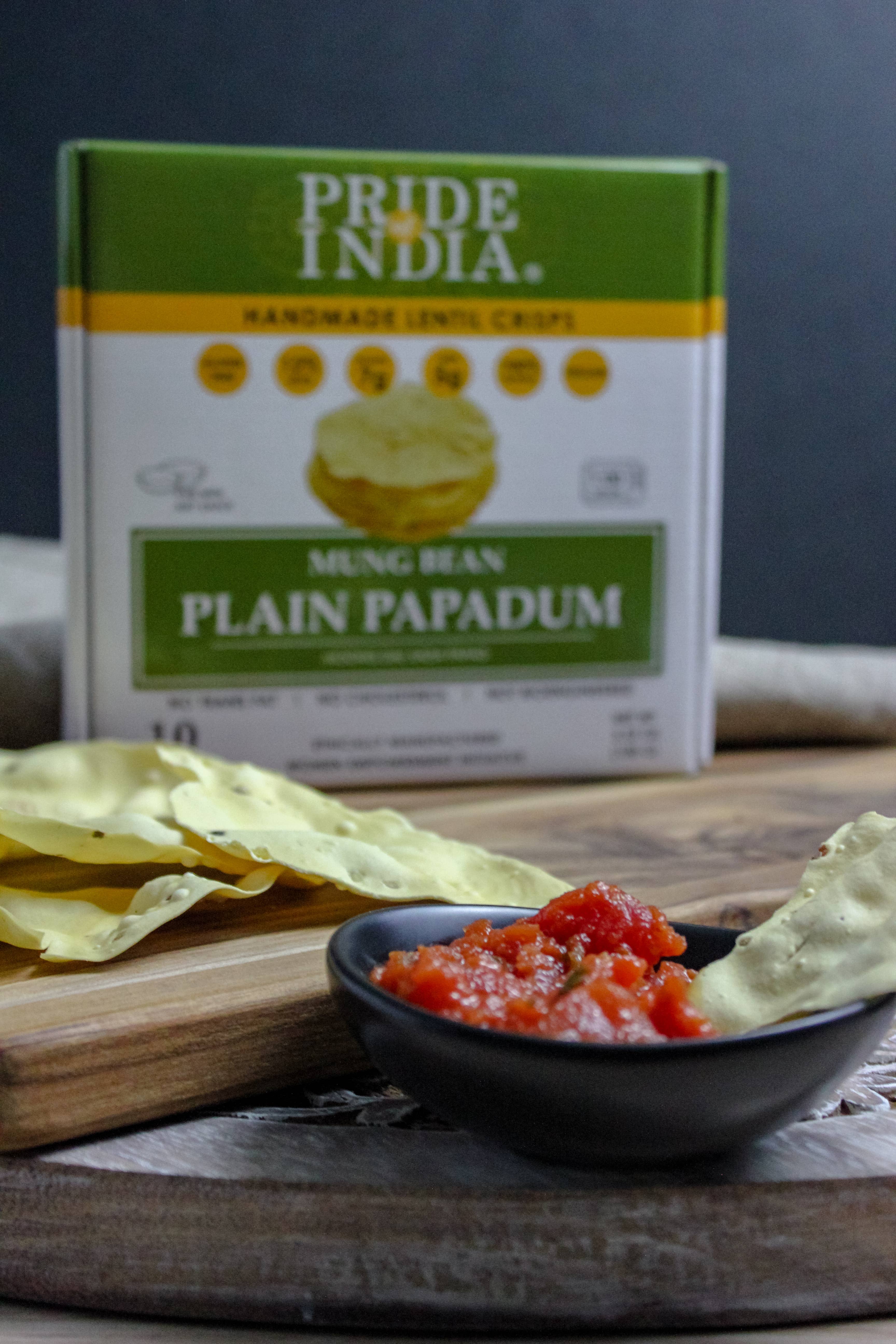 PRIDE INDIA BRANDS - Wholesale Crackers - Plain Mung Bean Papadum Lentil Crisp7