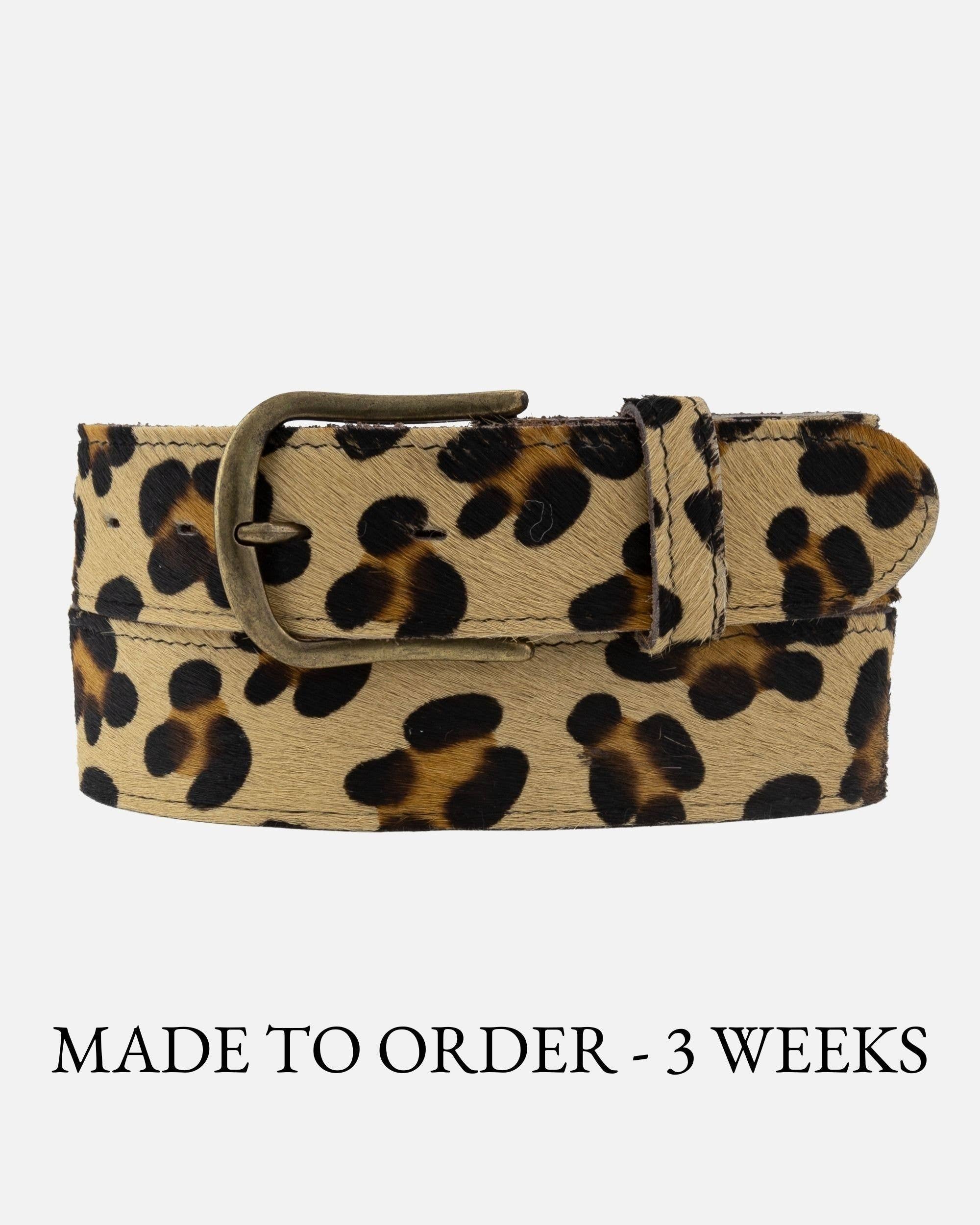 Amsterdam Heritage Leather Belts, Bags, Jackets & Apparel - Wholesale Belt - Women's - MADE TO ORDER Flavia | Cow-Hair Belt with Removable Buckle5