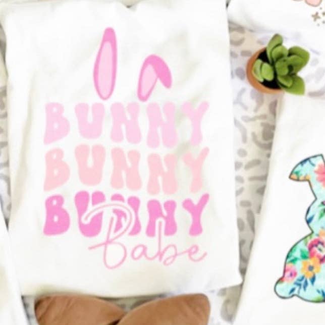 Bunny X3 Babe Tee/Sweatshirt for wholesale by Simply Blush Wholesale
