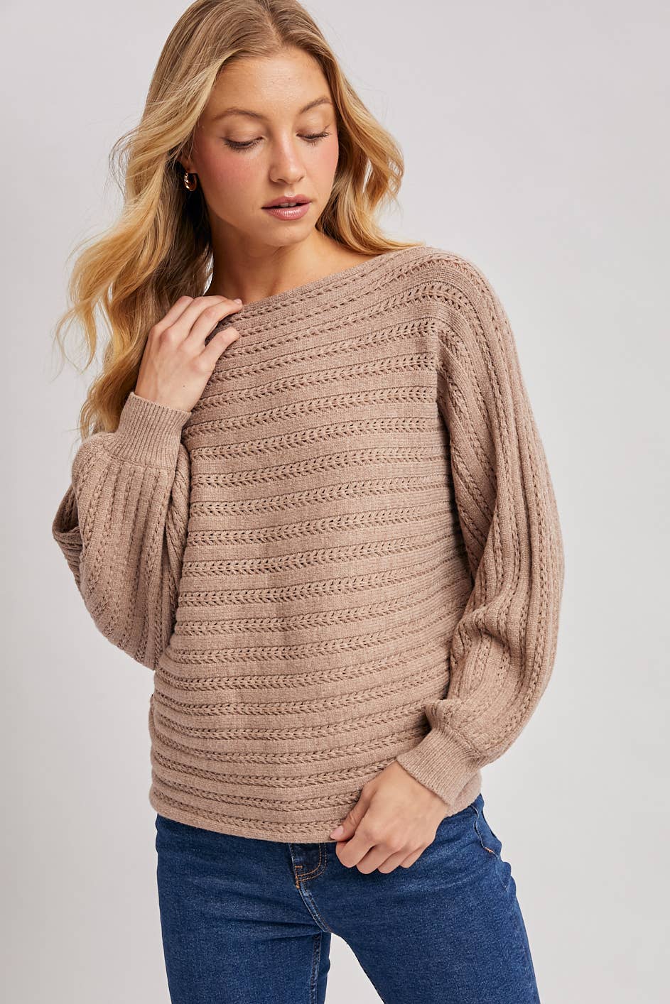 Bluivy - Vente Pull en maille – femme - PULL TEXTURÉ POLYVALENT21