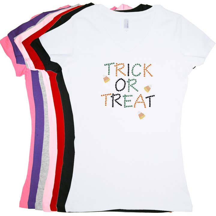 Süßes oder Saures mit Candy Corn - Damen-T-Shirt für den Großhandel von Dog in the Closet