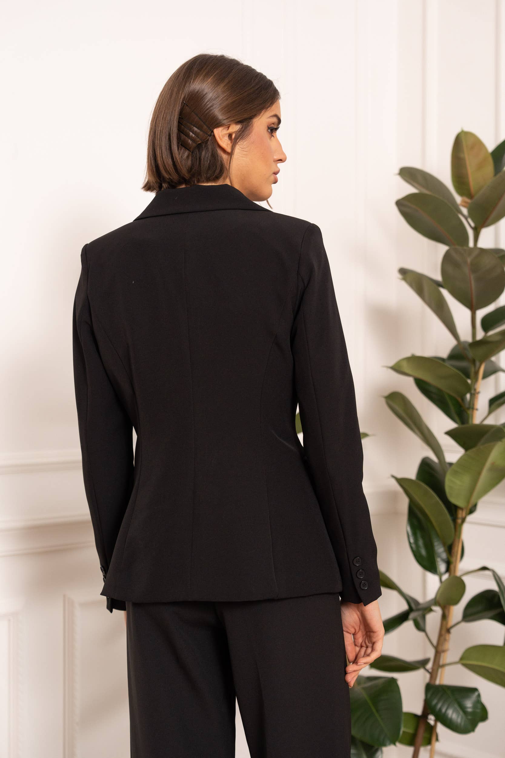 Attentif Paris - Wholesale Suit Jacket - Women's - [Timeless] Fitted single-button plain jacket84