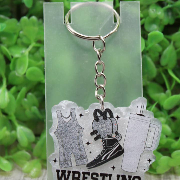 Worstelende Mama Sleutelhanger voor wholesale door Hylidae Boutique