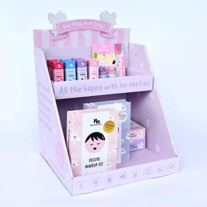 no nasties kids - Wholesale Retailer display stand/case - 2 Tier Point Of Sale Unit1