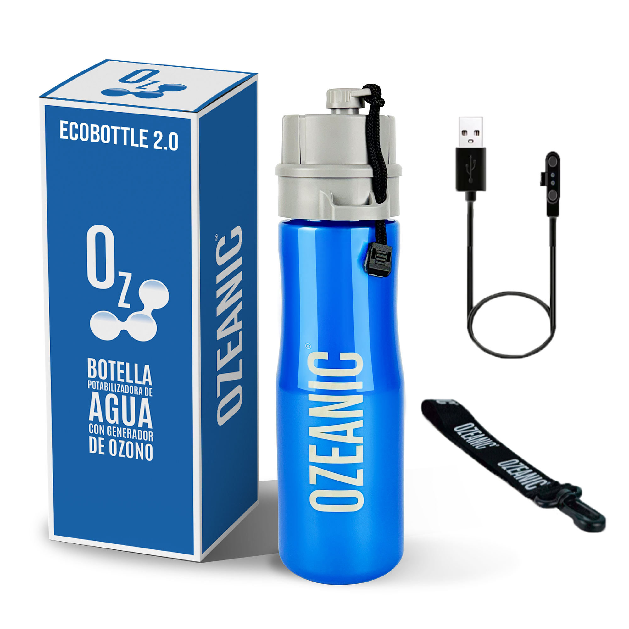 OZEANIC DEVICES SL – Garrafa de água por atacado – Garrafa purificadora de água 700 ml que elimina vírus e bactérias3