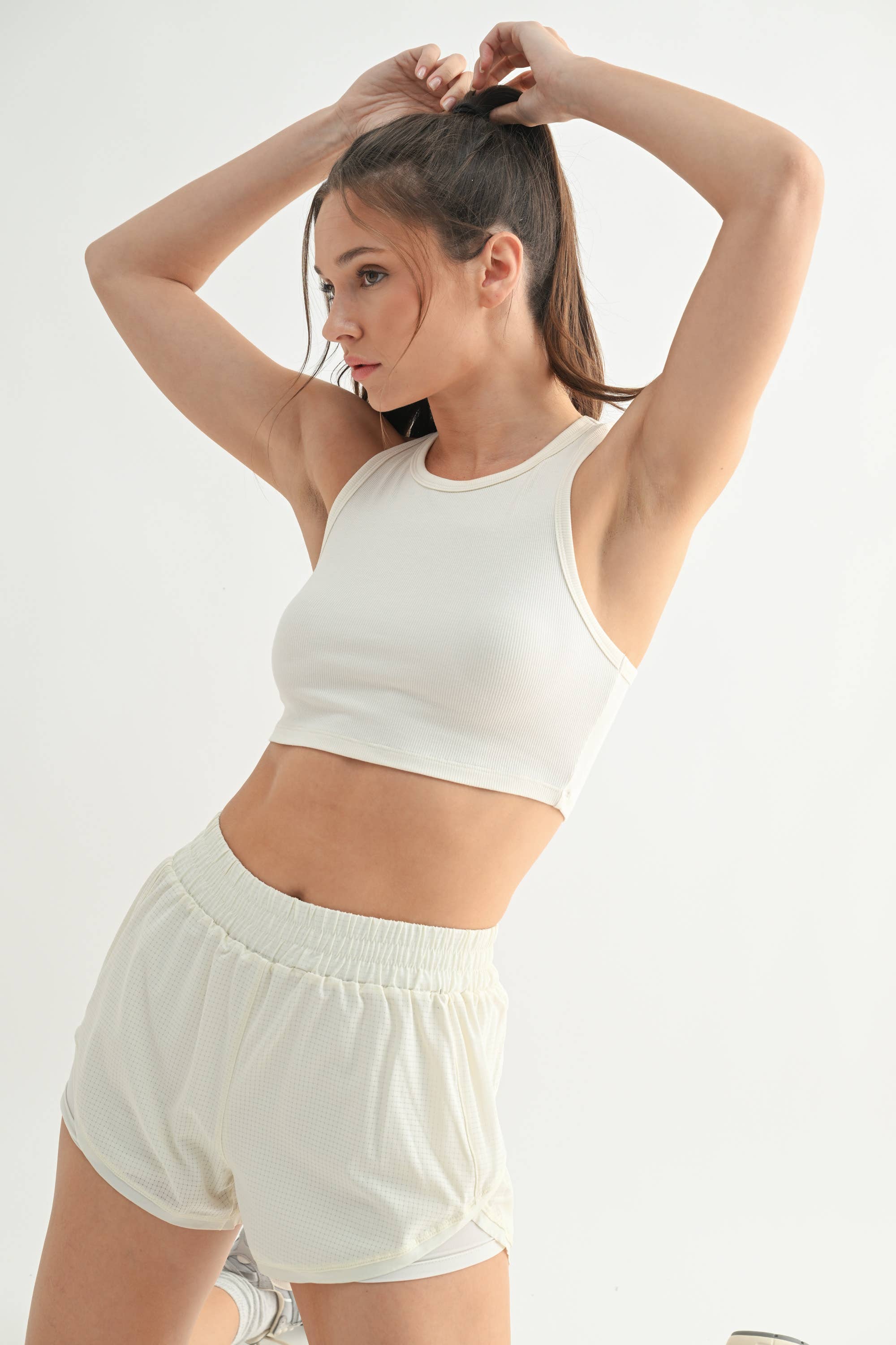 Mono B - Wholesale Tank Top - Women's - Essential Micro-Ribbed Racer Athleisure Tank Top13