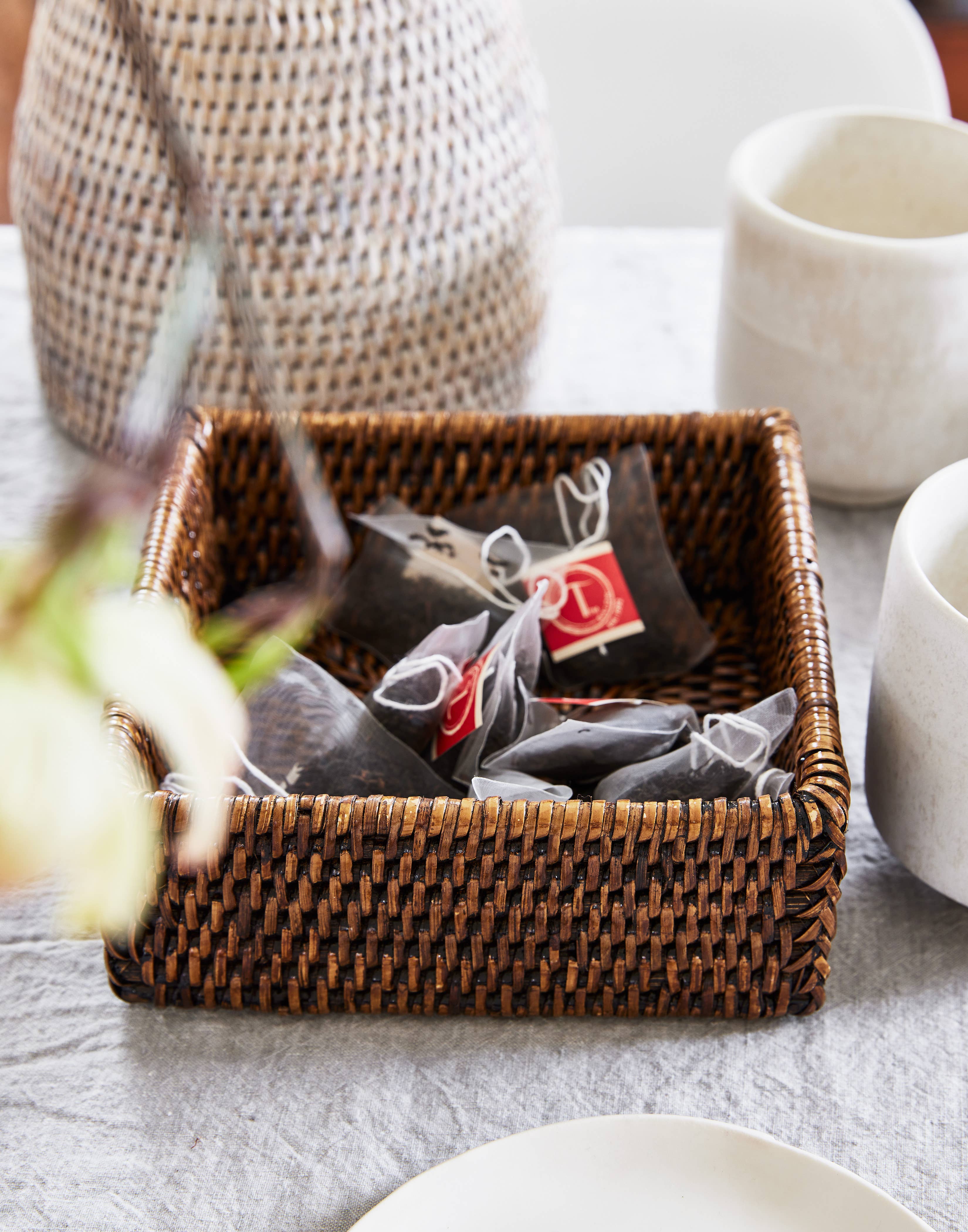 Matahari - Wholesale Napkin Holder - Square Cocktail Napkin Box  -  6.25x2.25'H3