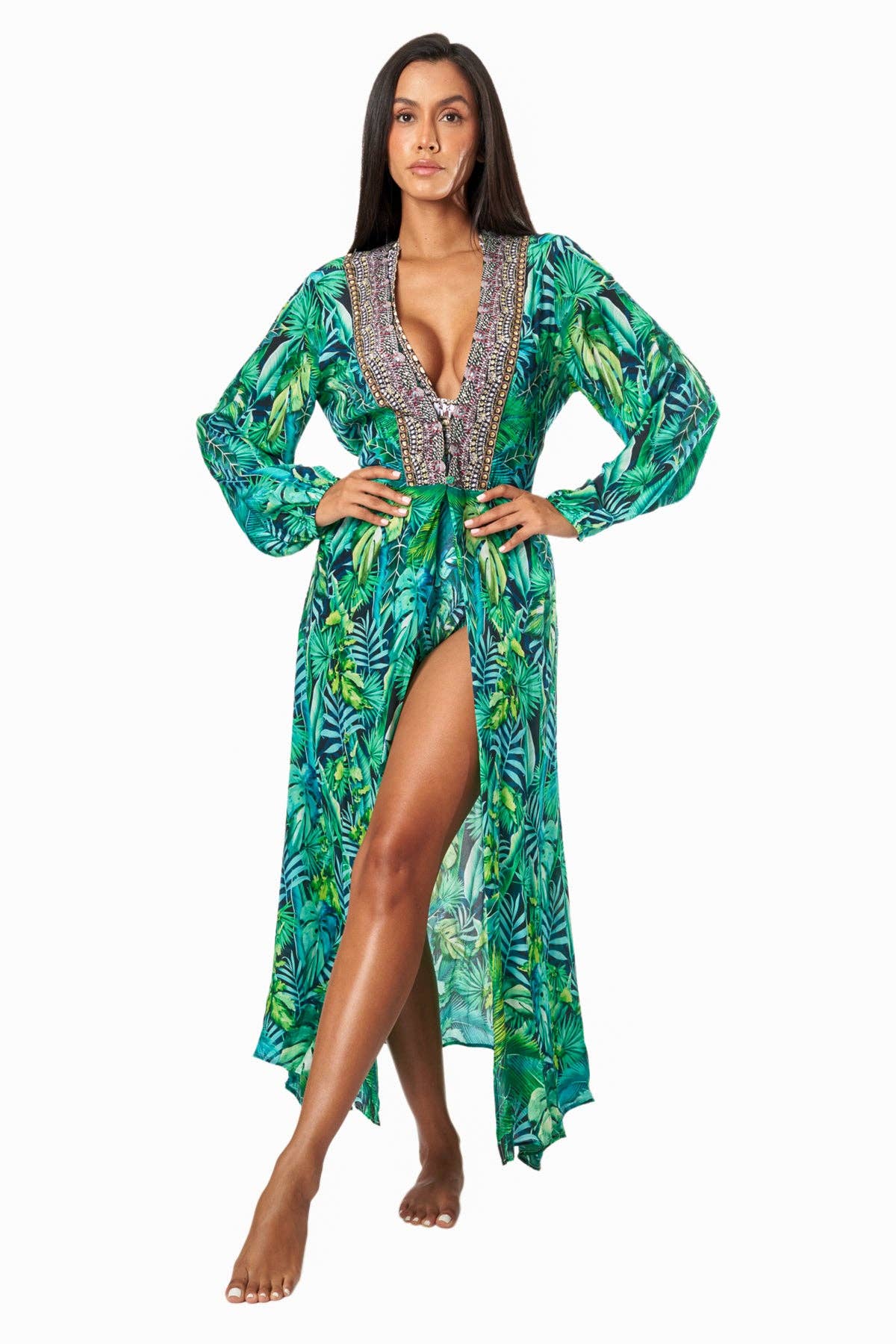 La Moda Clothing - Wholesale Dress - Women's - Wild Country Women's Maxi Wrap Dresses6