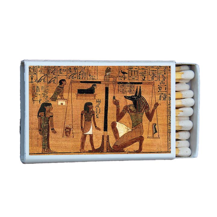 Egypt Book of the Dead Heart Matchbox • Candle Acc • Matches for wholesale by Most Amazing