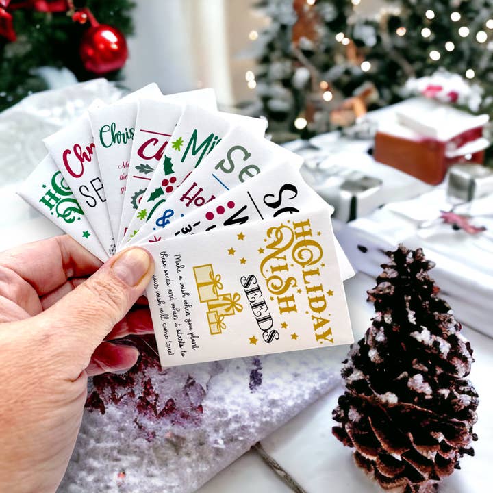 Seed Packets for Christmas - Wish Seeds - 10pk for wholesale by Fuschia Designs Shop