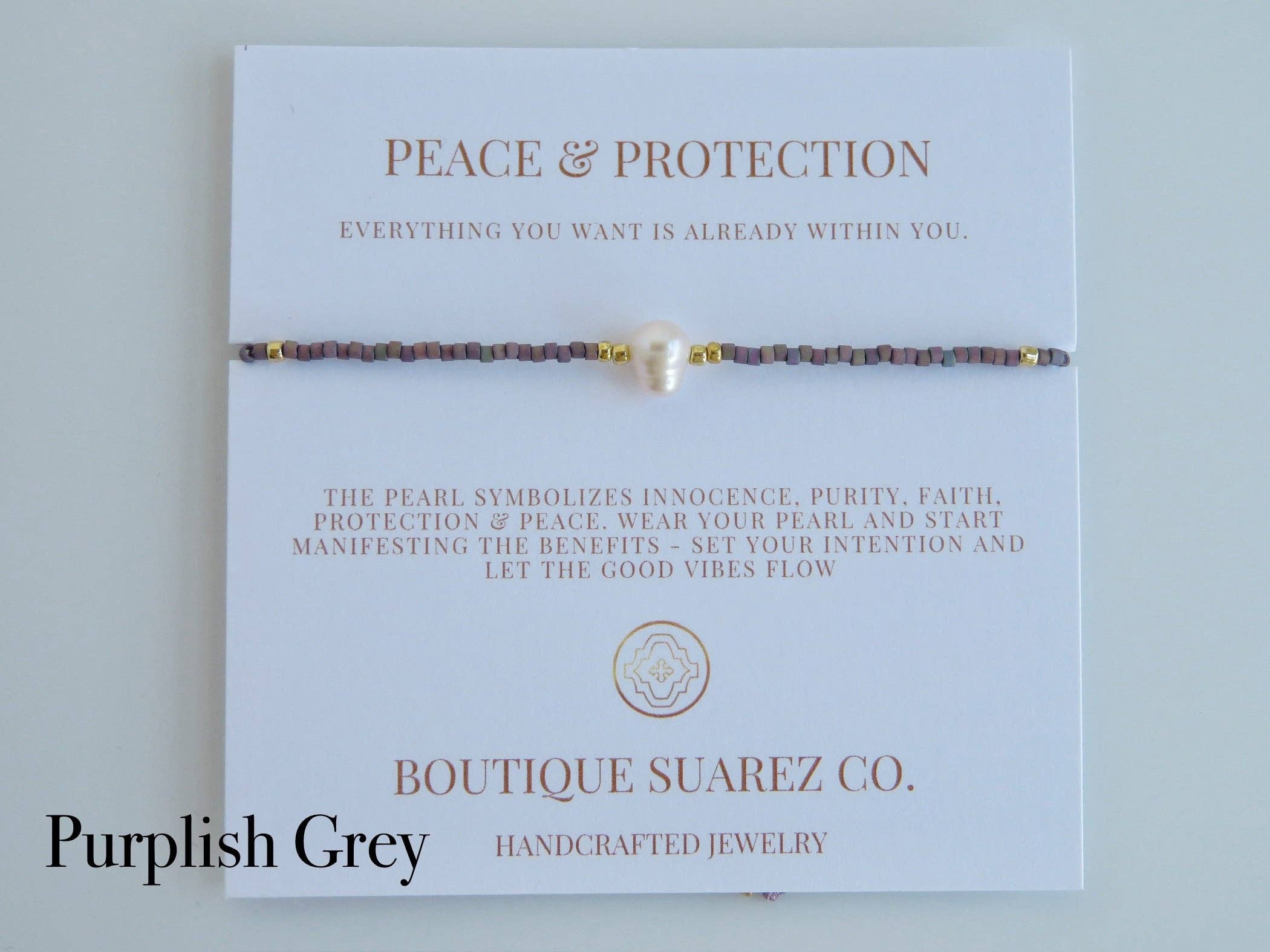 Boutique Suarez Co. - Wholesale Beaded Bracelet - Manifest Peace - Pearl Bracelet15