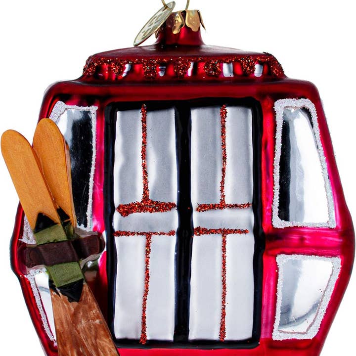 BestPysanky - Wholesale Ornament - Ski Gondola Cable Car Glass Christmas Ornament0