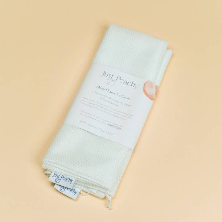 Reusable Mesh Diaper Pail Liners 2 Pack for wholesale by Just Peachy