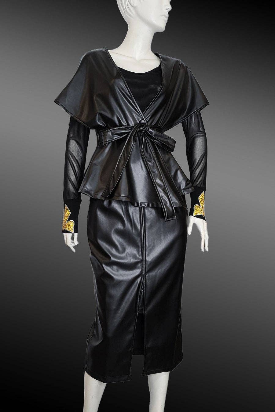 N by Nancy - Wholesale Skirt - Women's - T1205A SKIRT (WINE, BLK)