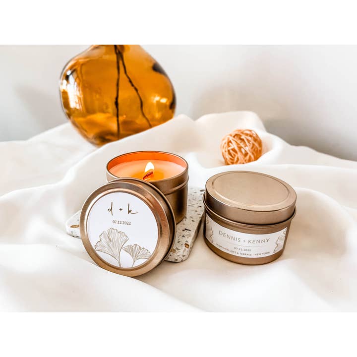 Trouwbedankjes met kaarsen op maat voor wholesale door Allura Concept