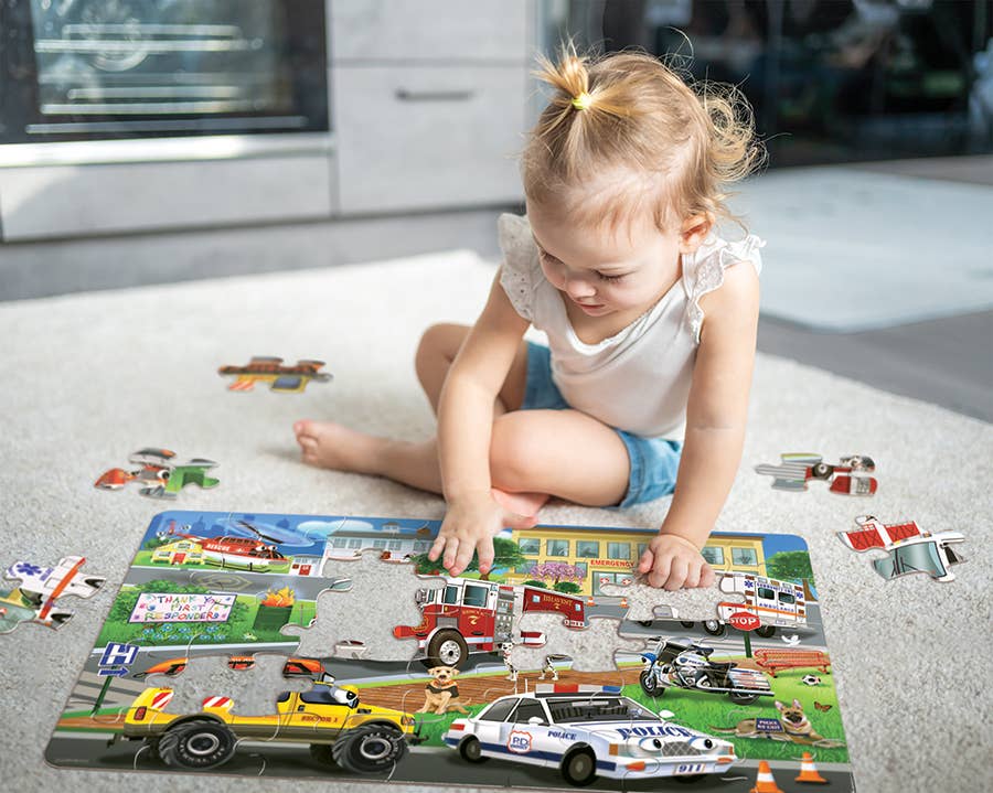 Outset Games and Cobble Hill Puzzles - Wholesale Puzzle - Kids - First Responders (35pc) Floor Puzzle - Ages 3+1