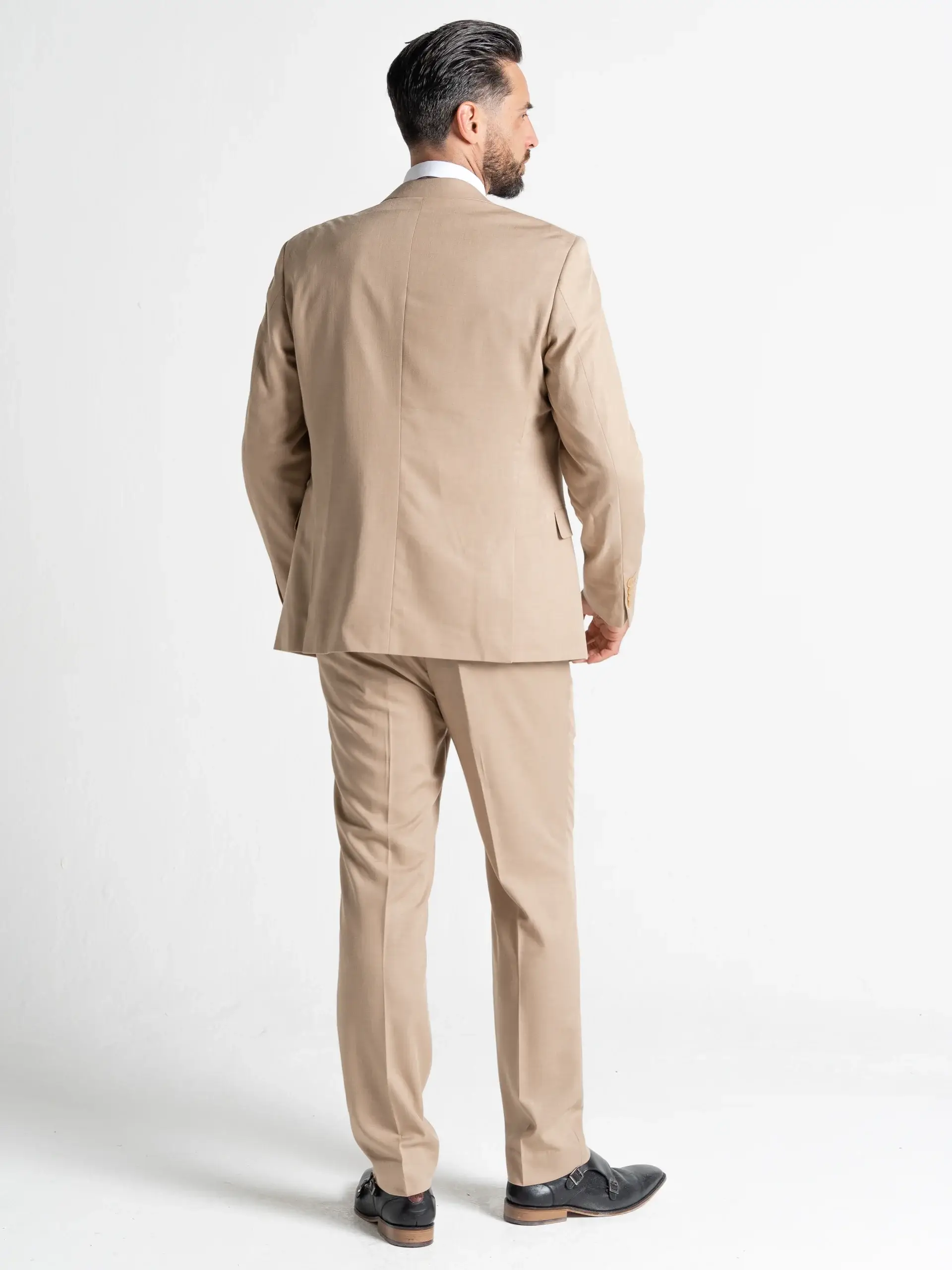 V2 classic – Engroshandel Habitjakke – til mænd – Charlie - Creme jakke med marineblå vest3