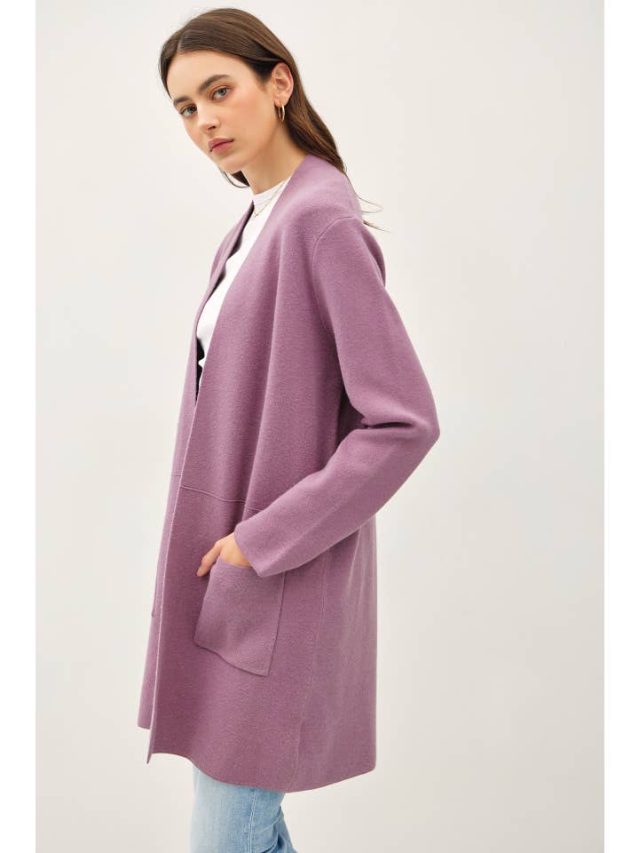 Be Cool - Wholesale Cardigan - Women's - OPEN FRONT CLASSIC KNIT COAT