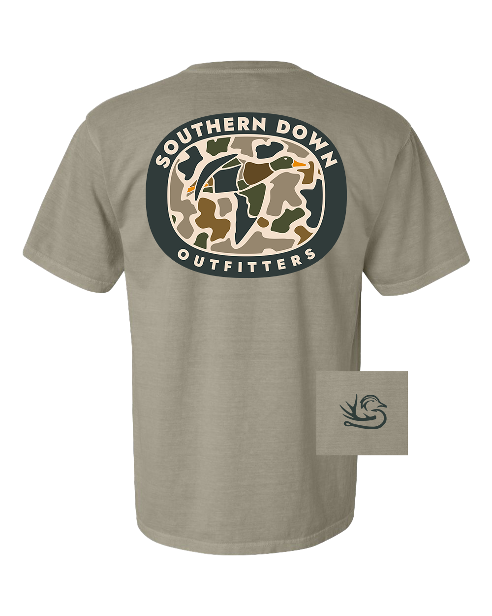 Southern Down Outfitters - Wholesale Screen Printed T-Shirt - Unisex - Duck Camo T-Shirt0
