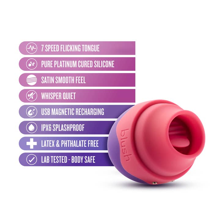 Blush - Wholesale Sex Toy - Aria by Blush - Flutter Tongue Vibrator