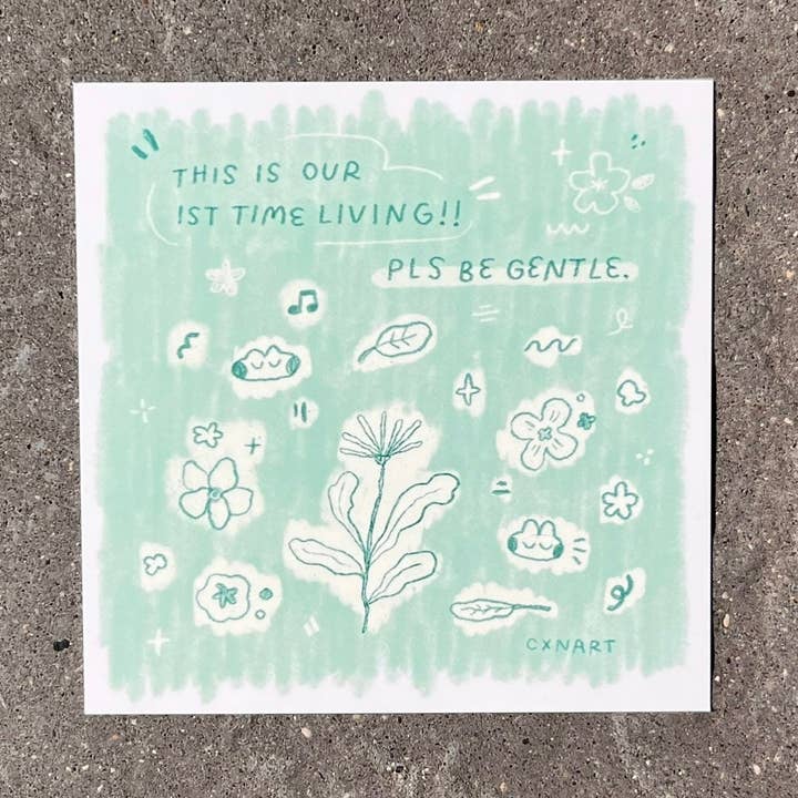 our first time art print for wholesale by cxnart