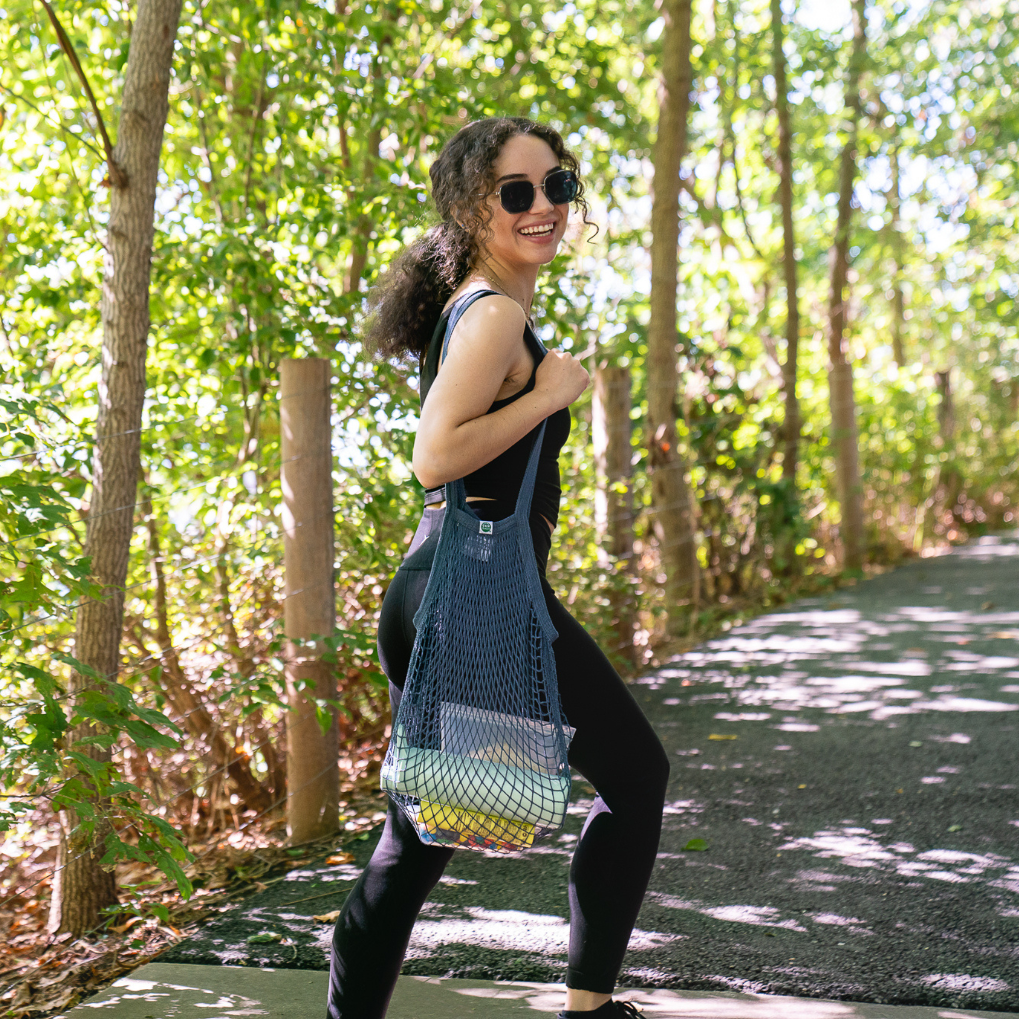 ECOBAGS - Wholesale Shoulder Bag - Unisex - Recycled Cotton Long Handle String Bag - Variety Sets2