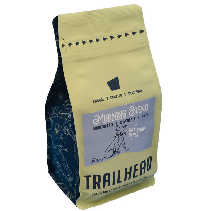 Morning Blend - Medium & Dark Blend - Retail and Bulk Sizes for wholesale by Trailhead Coffee Roasters