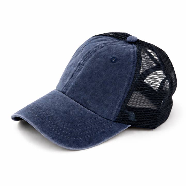 VIA FIORE Denim Baseball Cap Adjustable for wholesale by VIA FIORE