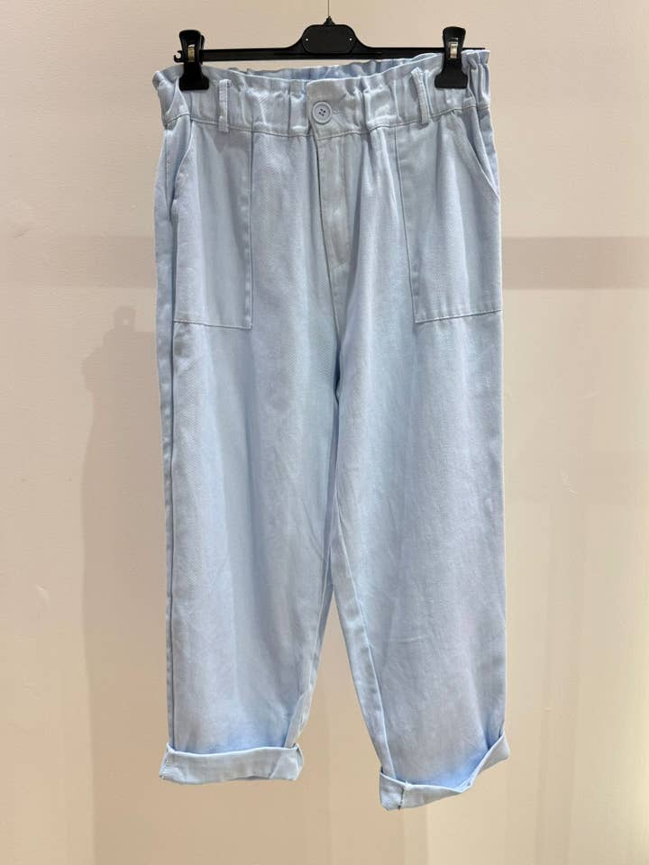 Cotton gabardine trousers 30513-GABARDINE for wholesale by NOELINE