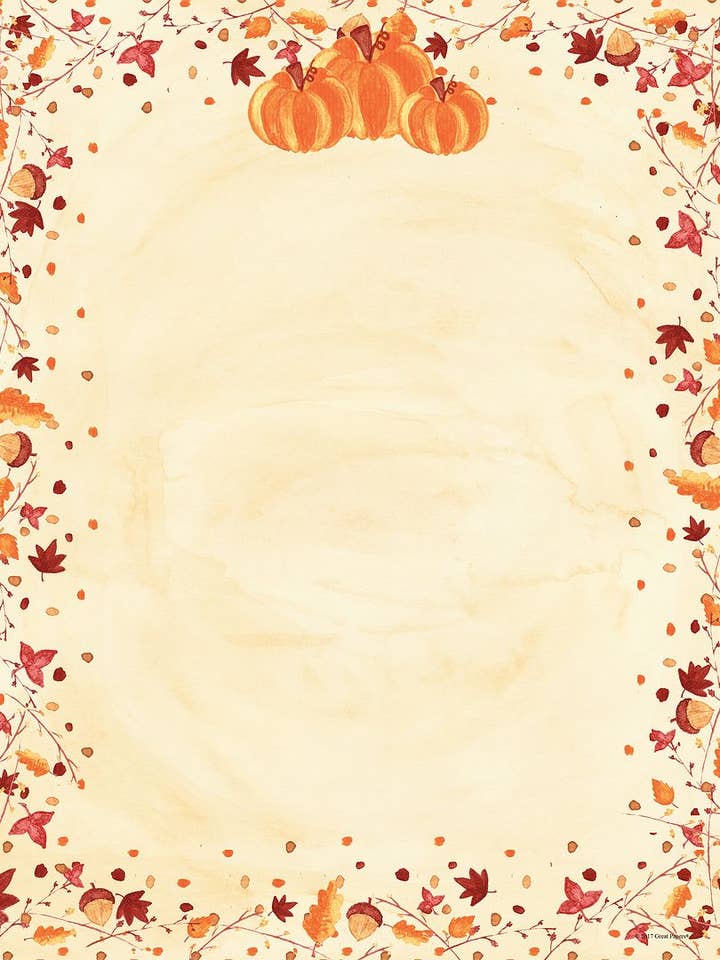 Great Papers! Painted Pumpkin Letterhead 80 Pack (2015086) for wholesale by Cosco Industries