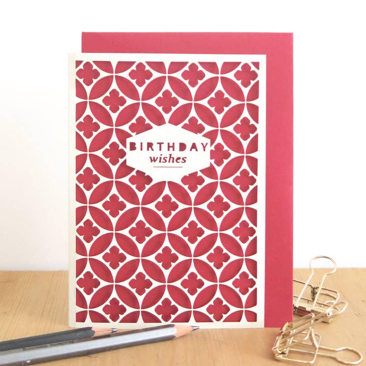 Kaleidoscope Birthday Card, Happy birthday card for wholesale by Chow's Stories