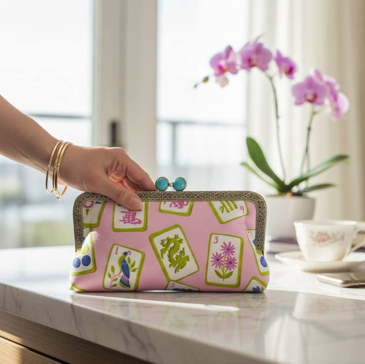 Kiki & Syds - Wholesale Clutch Bag - Women's - Kiki & Syds MIDI Clutch Purse - Dragon Diva1