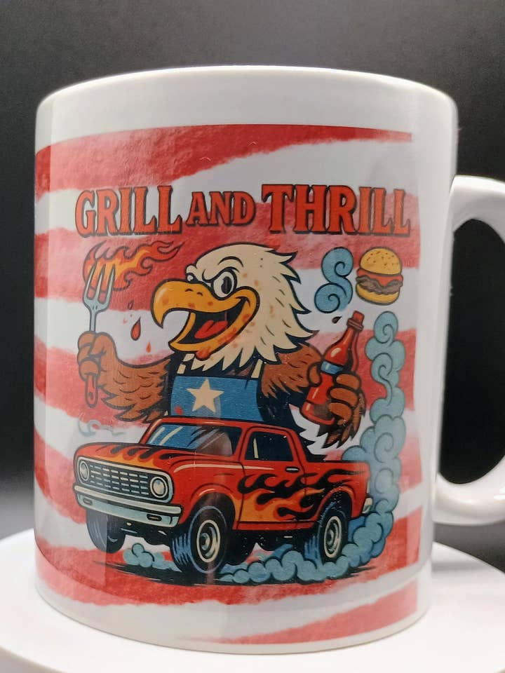 Unique Patriotic Coffee Mug for wholesale by American Taina Crafts