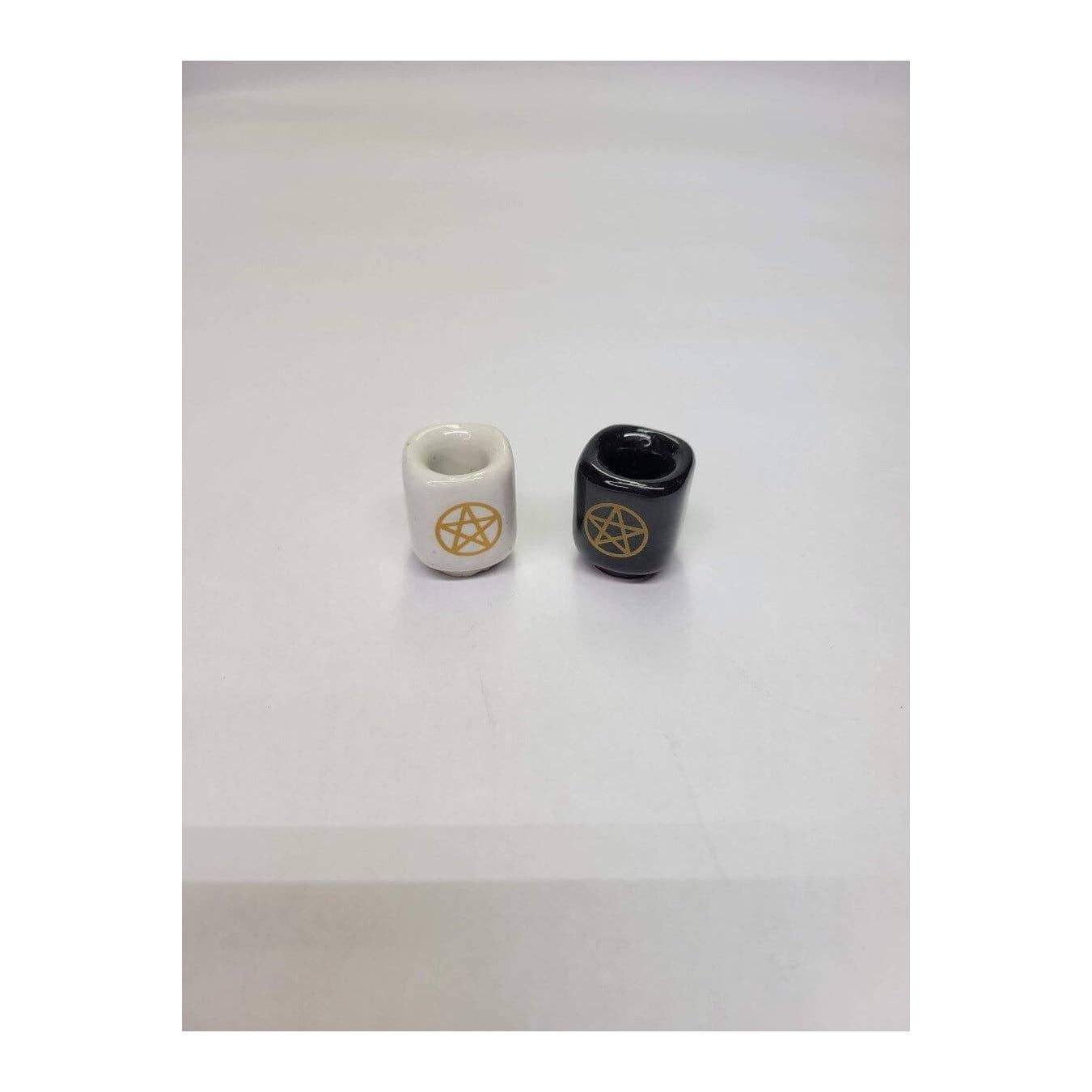 My Magic Place Shop - Wholesale Candle Holder - Ceramic Chime Candle Holder, Pentacle, Candle Holder , Altar7