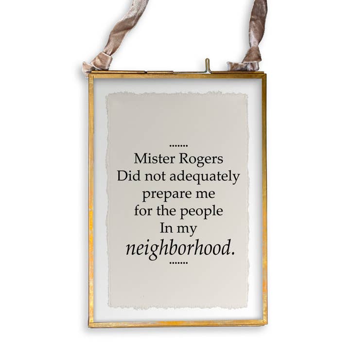 French Graffiti - Wholesale Tea Towel - Mister Rogers13