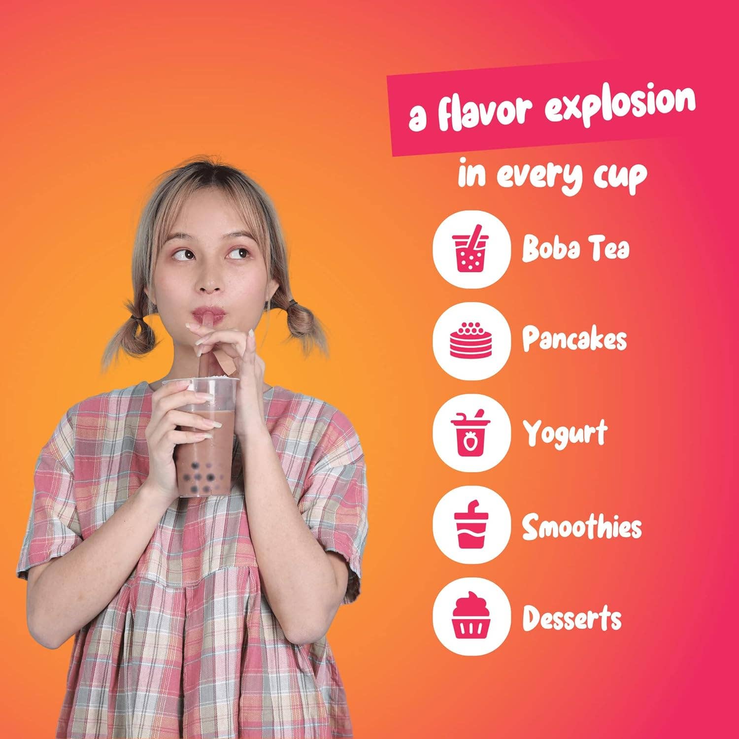 Locca - Wholesale Tea Bags - Strawberry Popping Boba Pearls 7Lbs6