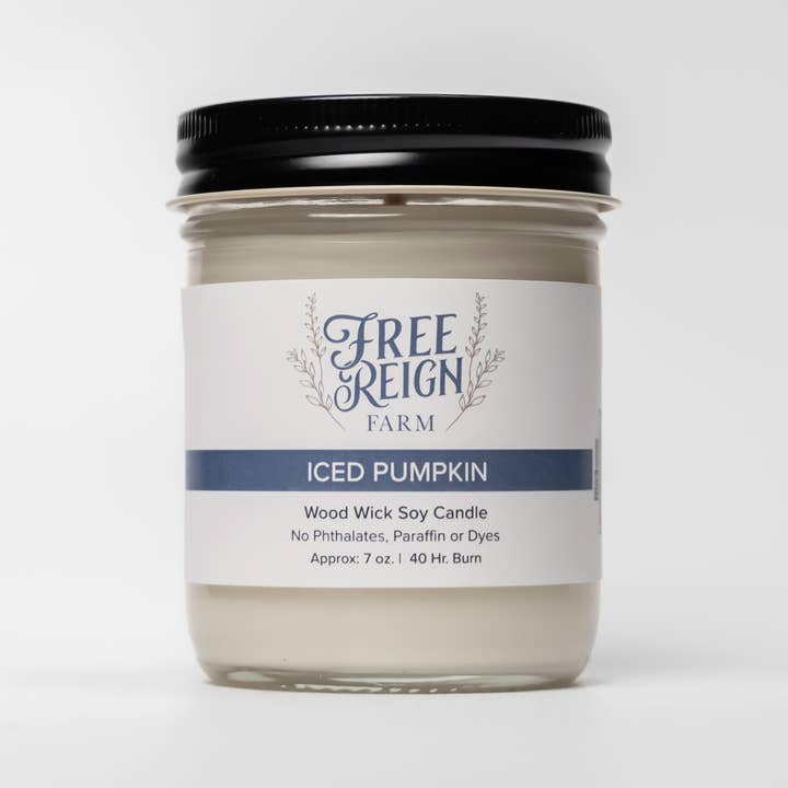 Free Reign Farm - Wholesale Jar/Filled Candle - NEW 7oz Wood Wick Soy Candles20