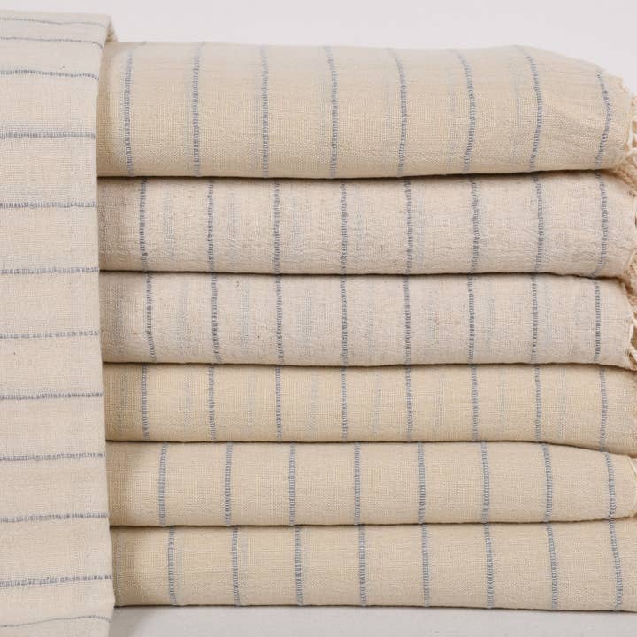 Personalized Beach Towel, Elegant Monogrammed Linen Towel for wholesale by Organic Turkish Towels