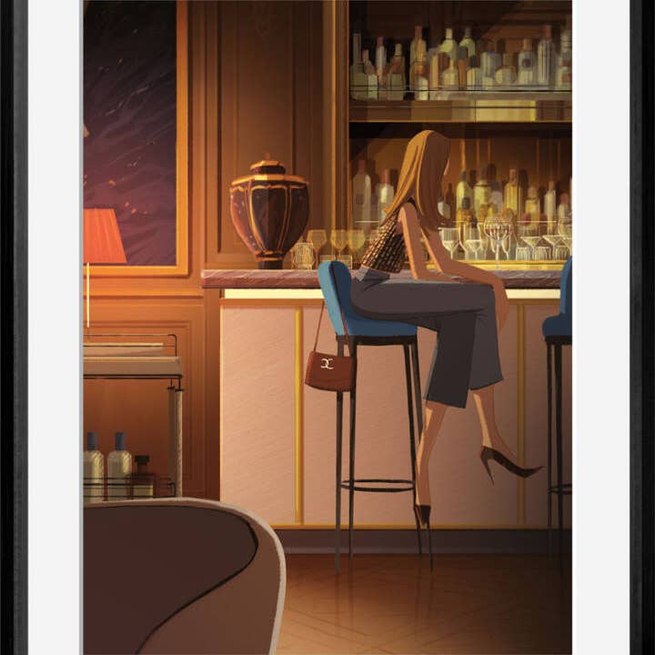 Atelier Contemporain - Wholesale Art Print - Fine Art Print - "Drink at Kleber" - Matthieu Forichon3