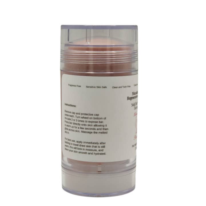 Kokum Butter Penguin - Wholesale Solid Lotion - Macadamia Nut Oil (Lotion Bar) Clear Twist Up Tube2