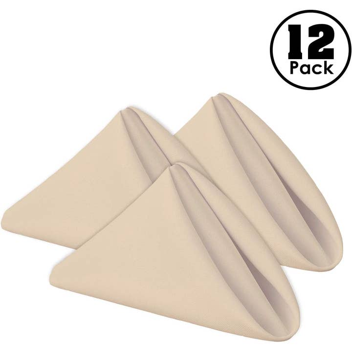 Gee Di Moda – wholesale Dinner & cloth napkin – Heavy Duty Washable Polyester Cloth Napkins - 17x17 inch16