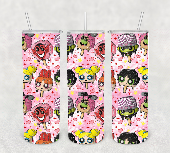 Beautiful Creations by Laney – Großhandel Thermotasse/-becher – Powerpuff-Eis am Stiel Becher3