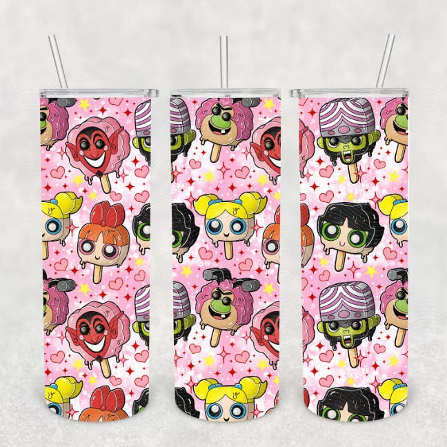 Beautiful Creations by Laney – Großhandel Thermotasse/-becher – Powerpuff-Eis am Stiel Becher3