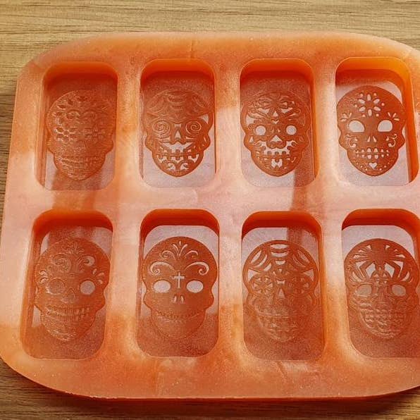 Sugar Skull Wax Smelt Silikonform - HB Style Storlek för wholesale av Mr Resin