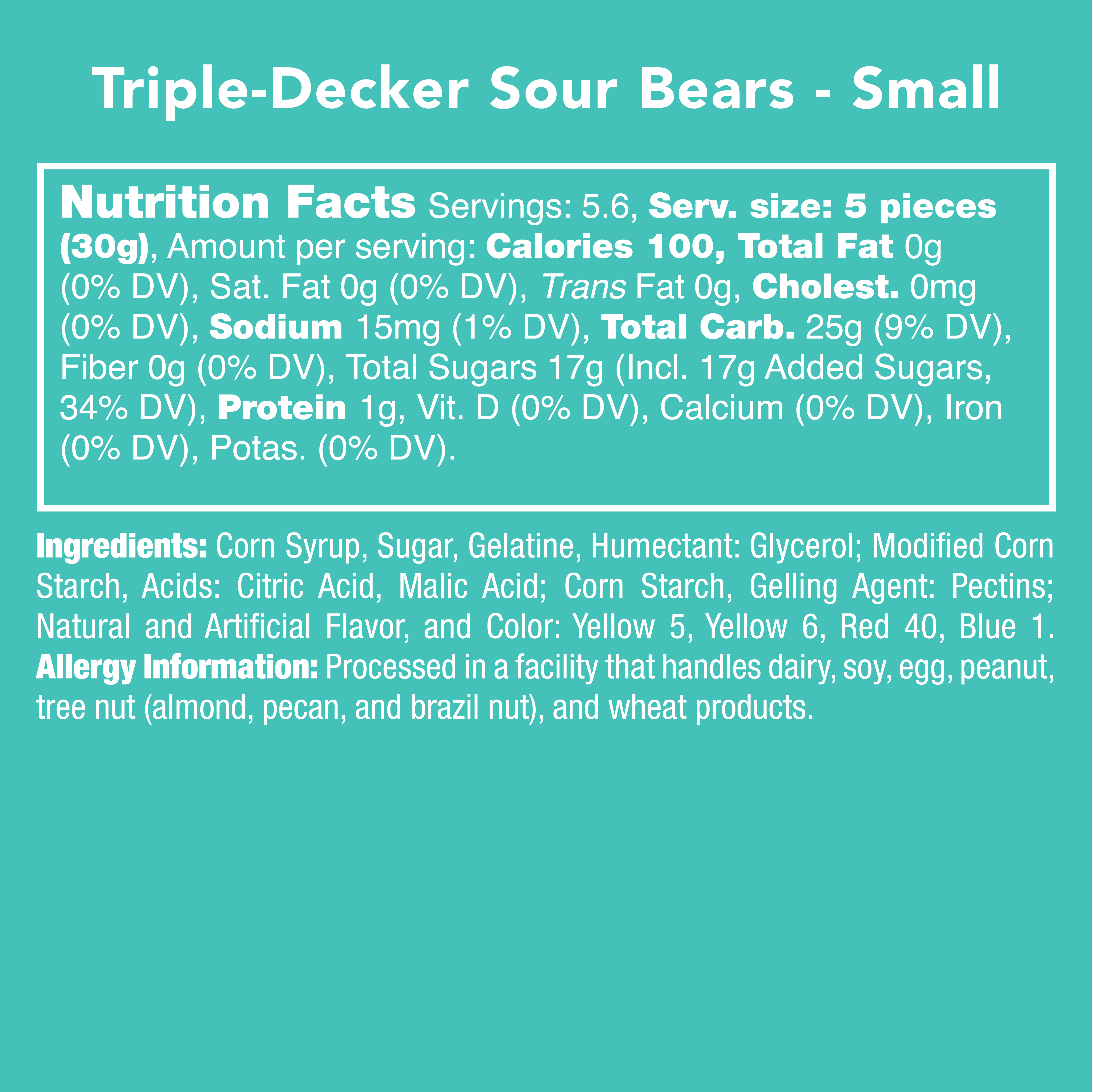 Candy Club - Wholesale Gummy - Triple-Decker Sour Bears4