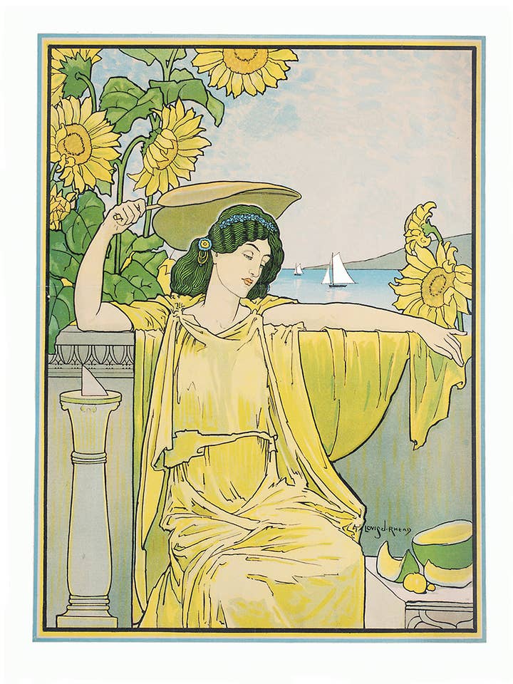 Lady of Summer-Antik Reproduktion/Tomt kort för wholesale av Something To Write Home About