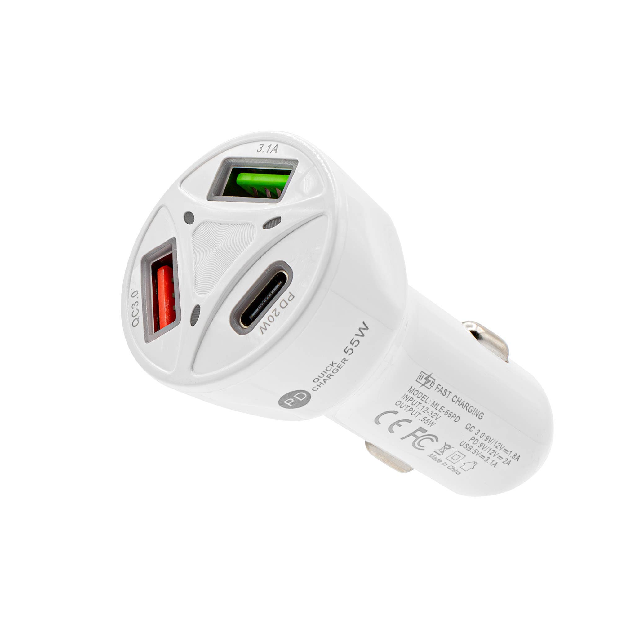 Mighty Wireless - Wholesale Portable Charger - PD Car Charger With Dual USB Ports PD07