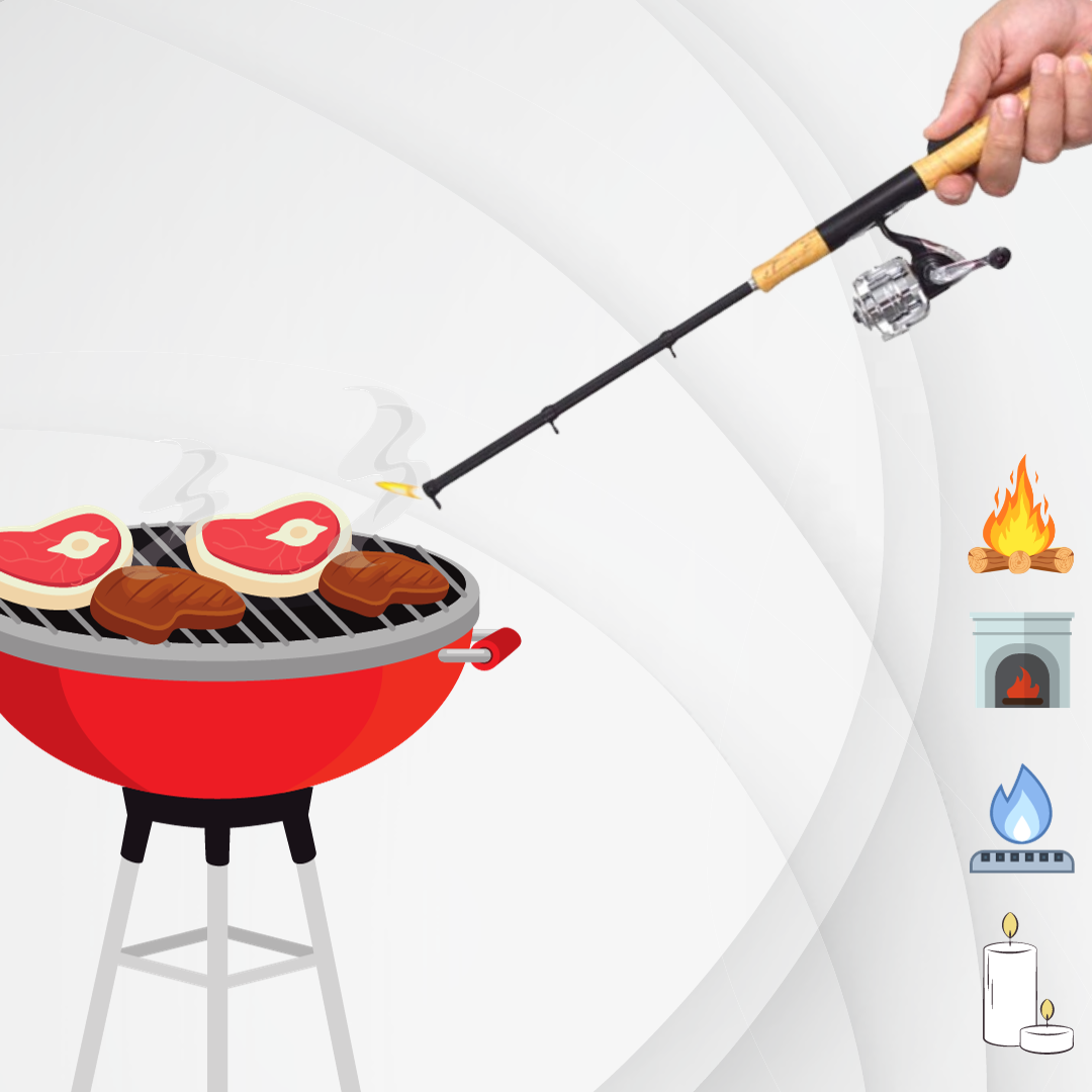 John Gibson Enterprises, Inc. - Wholesale Lighter - Open Face Fishing Pole BBQ Lighter3