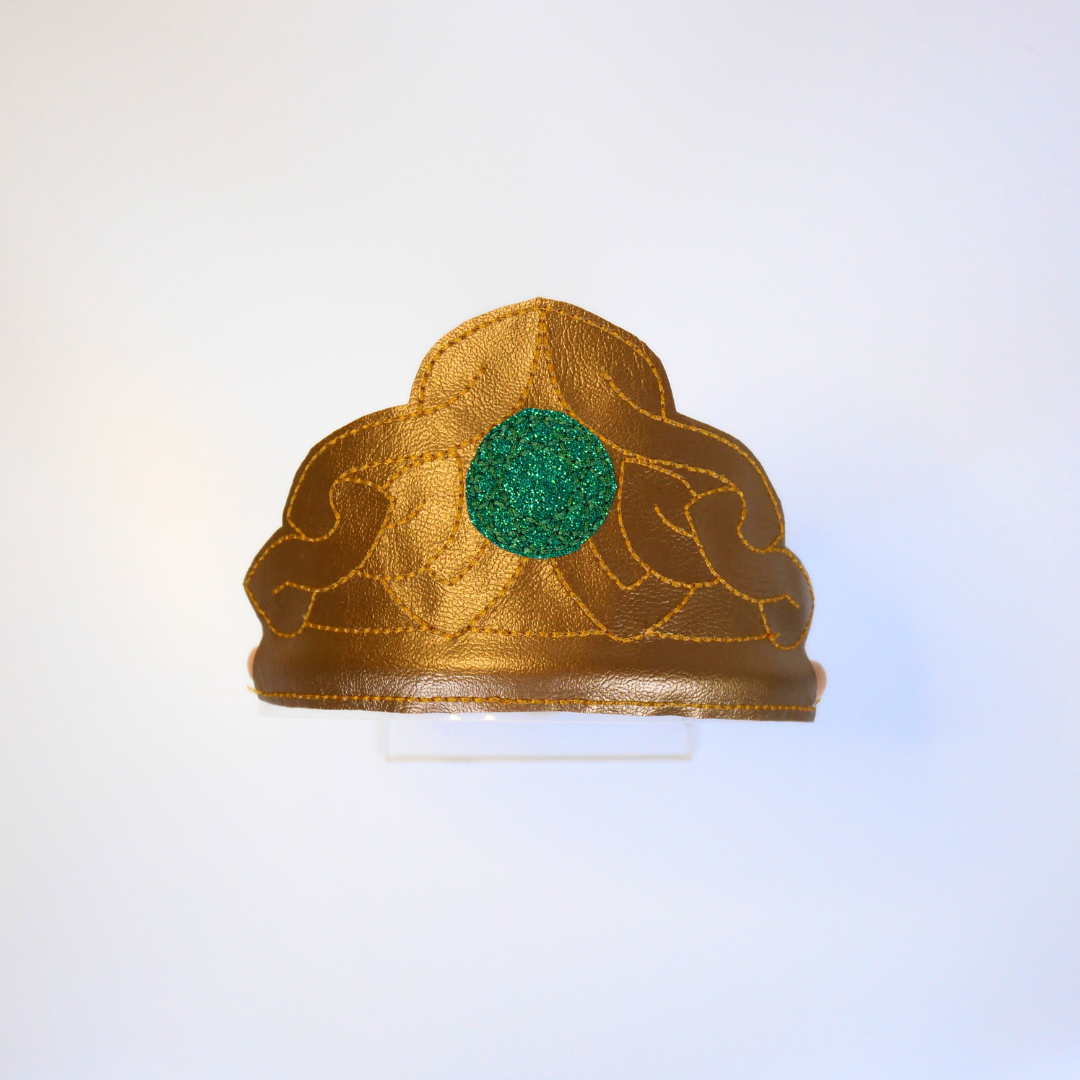 Leluna Star - Wholesale Costume - Kids - Gold and Green Scottish Crown and Wand0