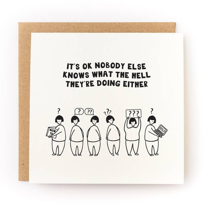Nobody Else Knows Encouragement Card for wholesale by Kwohtations